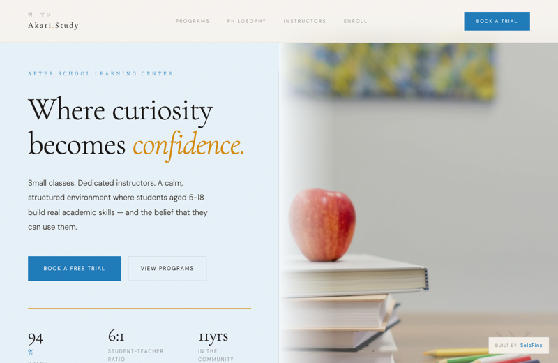 Akari Study education website