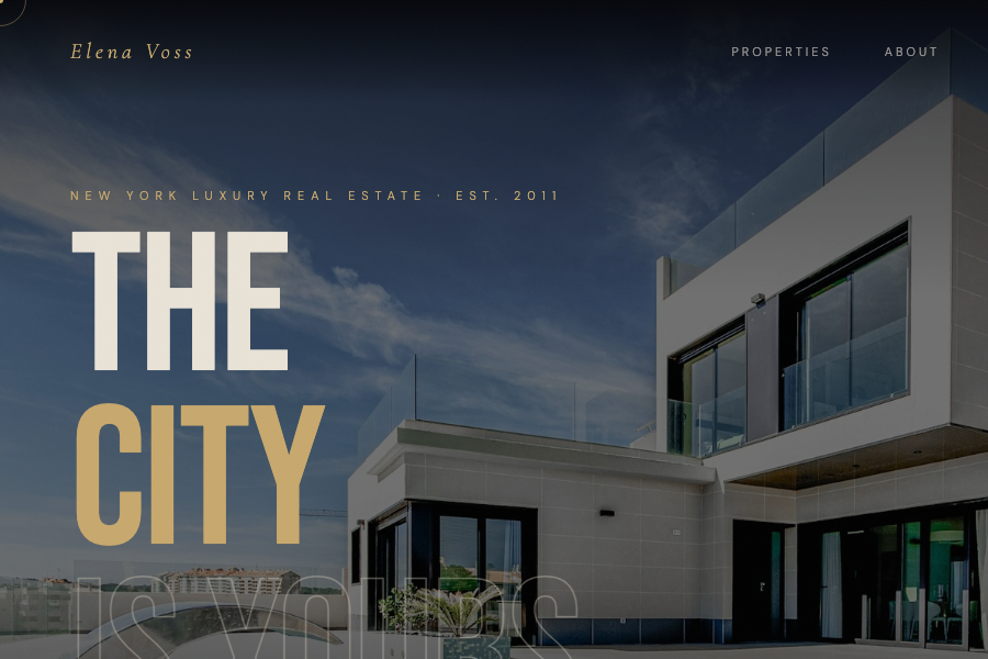 Elena Voss real estate website